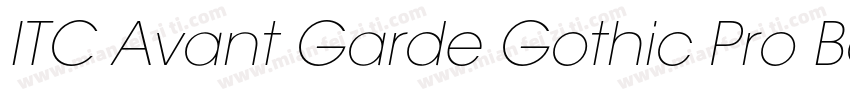 ITC Avant Garde Gothic Pro Book字体转换